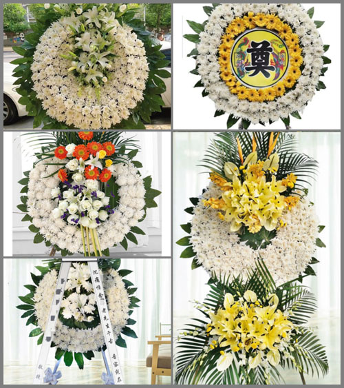 河南南阳新野县前高庙乡下庙村花圈速递